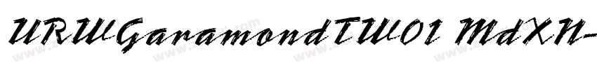 URWGaramondTW01 MdXN字体转换